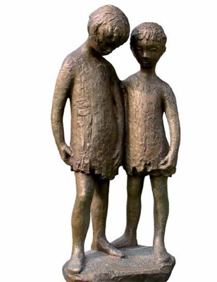 1954 Bambini bronzo Cm 110 x 19 x 97