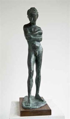 1950 Giovane bronzo Cm 23 x 18 x 70